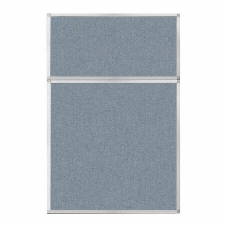 Versare Hush Panel Configurable Cubicle Partition 4' x 6' Powder Blue Fabric 1850604